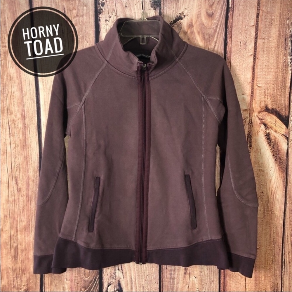 Horny Toad Purple Zip-Up Sweatshirt Jacket [M]